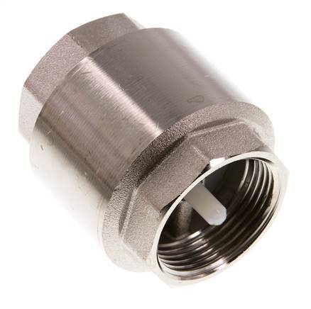 G 1-1/4'' Válvula Antirretorno Niquelado Latón 10 Bar (145 Psi)