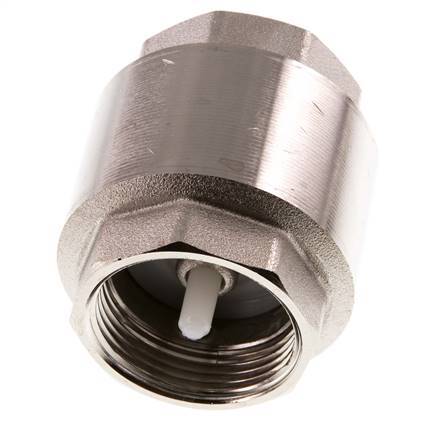 G 1-1/4'' Válvula Antirretorno Niquelado Latón 10 Bar (145 Psi)