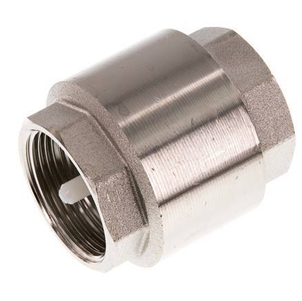 G 1-1/4'' Válvula Antirretorno Niquelado Latón 10 Bar (145 Psi)