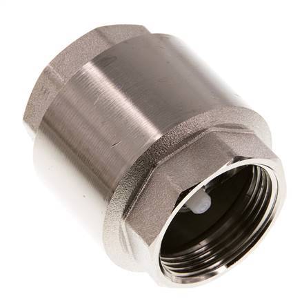 G 1-1/4'' Válvula Antirretorno Niquelado Latón 10 Bar (145 Psi)