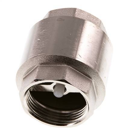 G 1-1/4'' Válvula Antirretorno Niquelado Latón 10 Bar (145 Psi)
