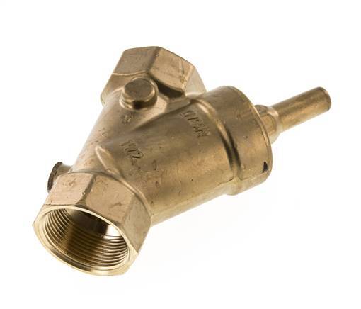 Rp 1-1/2'' Brass Y Check Valve 16 bar (232 psi) NBR