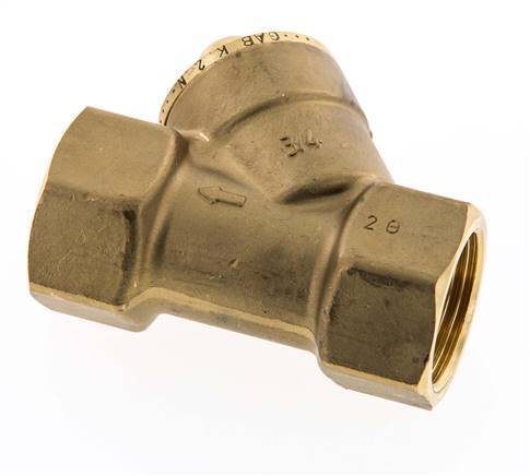 Rp 3/4'' Latón Válvula De Retención Tipo Y 10 Bar (145 Psi) NBR