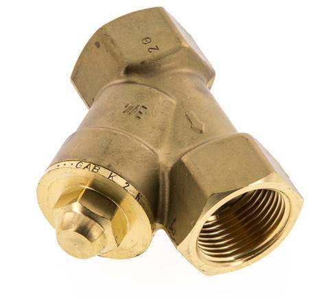 Rp 3/4'' Latón Válvula De Retención Tipo Y 10 Bar (145 Psi) NBR