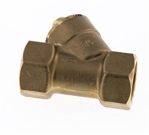 Rp 1-1/4'' Brass Y Check Valve 16 bar (232 psi) FKM