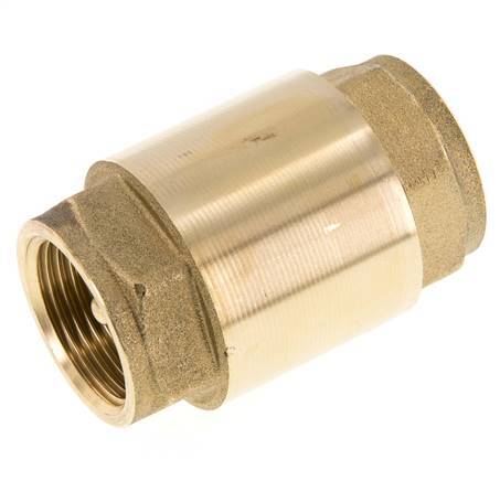 G 1'' Brass Check Valve For Vacuum -0.95..25 bar (-13.7..362.5 psi)