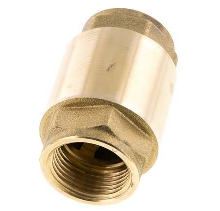 G 1'' Brass Check Valve For Vacuum -0.95..25 bar (-13.7..362.5 psi)
