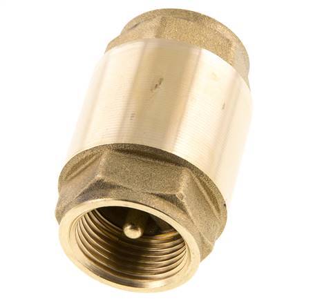 G 1'' Brass Check Valve For Vacuum -0.95..25 bar (-13.7..362.5 psi)