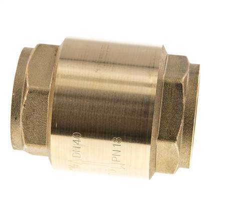 G 1-1/2'' Latón Válvula Antirretorno Para Vacío -0.95..18 Bar (-13.7..261 Psi)