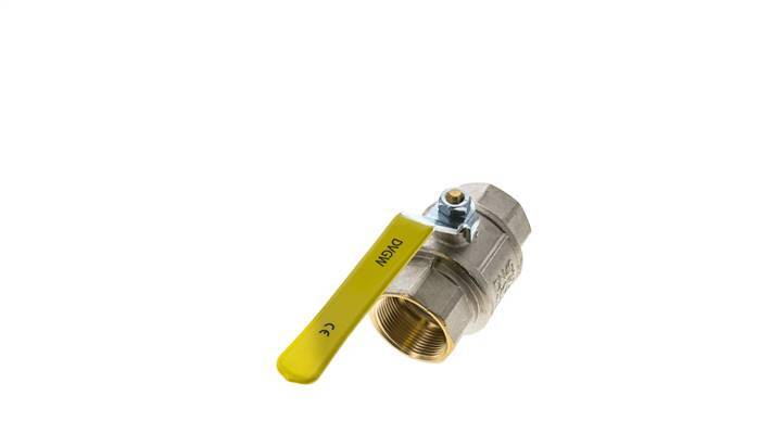 Rp 1-1/2 inch 2-Way Oxygen Brass Ball Valve PN 25