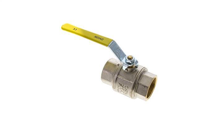 Válvula De Bola De Latón De 2 Vías Para Oxígeno Rp 1-1/2 Pulgadas PN 25