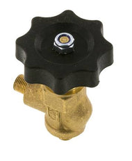 G 1/8'' Brass Right Angle Ball Valve 40 bar with Handwheel