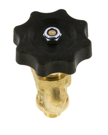 G 1/4'' Brass Right Angle Ball Valve 40 bar with Handwheel