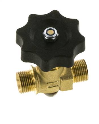 G 3/8'' Male Threaded Brass Ball Valve 40 bar with Handwheel