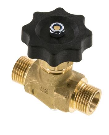G 1/2'' Male Threaded Brass Ball Valve 40 bar with Handwheel