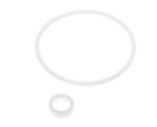 Kit de juntas de PTFE para colador 1-1/4", malla de 0,8mm, DIN 3202-M8 [2 piezas]