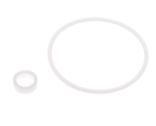 Kit de juntas de PTFE para colador 1-1/4", malla de 0,8mm, DIN 3202-M8 [2 piezas]