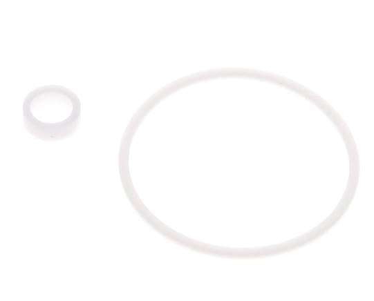 Kit de juntas de PTFE para colador 1-1/4", malla de 0,8mm, DIN 3202-M8 [2 piezas]