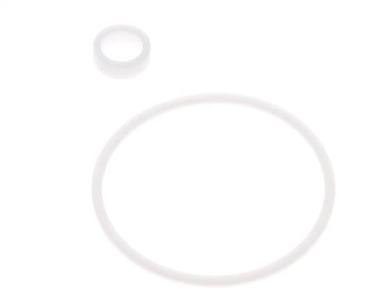 Kit de juntas de PTFE para colador 1-1/4", malla de 0,8mm, DIN 3202-M8 [2 piezas]