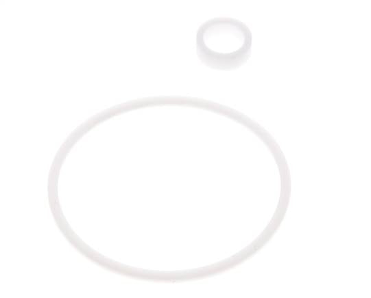 Kit de juntas de PTFE para colador 1-1/4", malla de 0,8mm, DIN 3202-M8 [2 piezas]