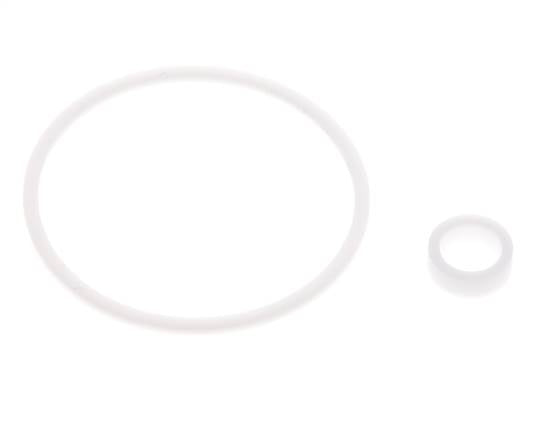 Kit de juntas de PTFE para colador 1-1/4", malla de 0,8mm, DIN 3202-M8 [2 piezas]