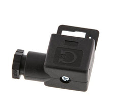 Conector para válvula solenoide estándar industrial forma B, tamaño 1, M16x1.5, 31mm, negro [2 piezas]