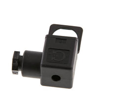 Conector para válvula solenoide DIN 43650 forma A, tamaño 3, M16x1.5, 35mm, negro