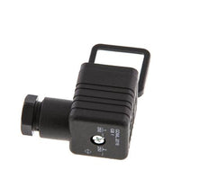 Conector para válvula solenoide DIN 43650 forma A, tamaño 3, M16x1.5, 36mm, negro