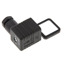 Conector para válvula solenoide DIN 43650 forma A, tamaño 3, M16x1.5, 36mm, negro