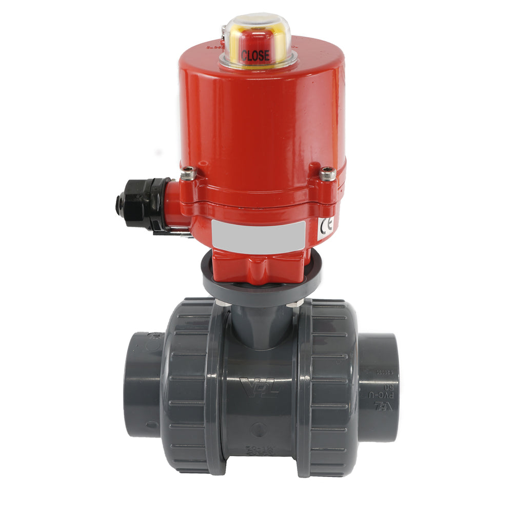 32mm 24V DC VDL 2-way PVC Electrical ball valve