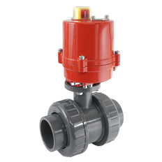 50mm 230V AC VDL 2-way PVC Electrical ball valve