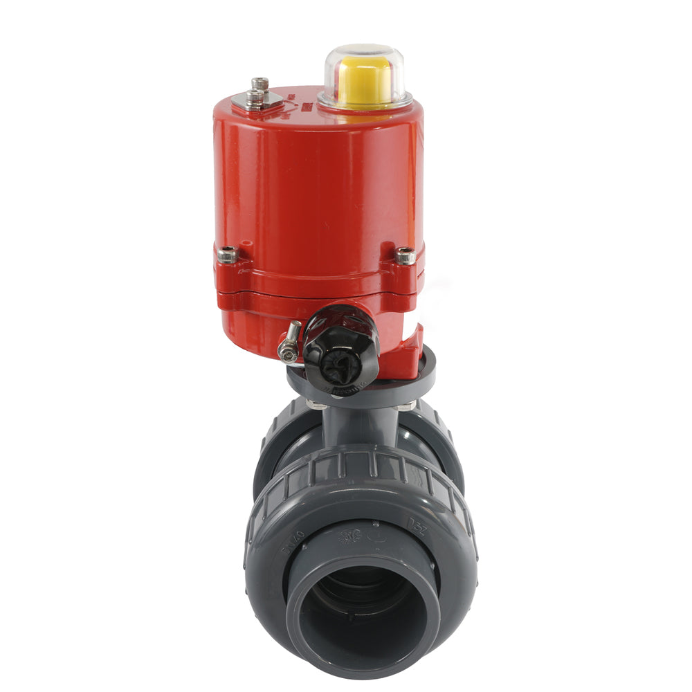 50mm 12V AC VDL 2-way PVC Electrical ball valve