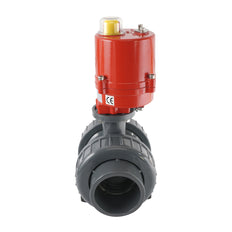 Válvula de bola eléctrica de PVC de 2 vías de 63mm 120V AC VDL