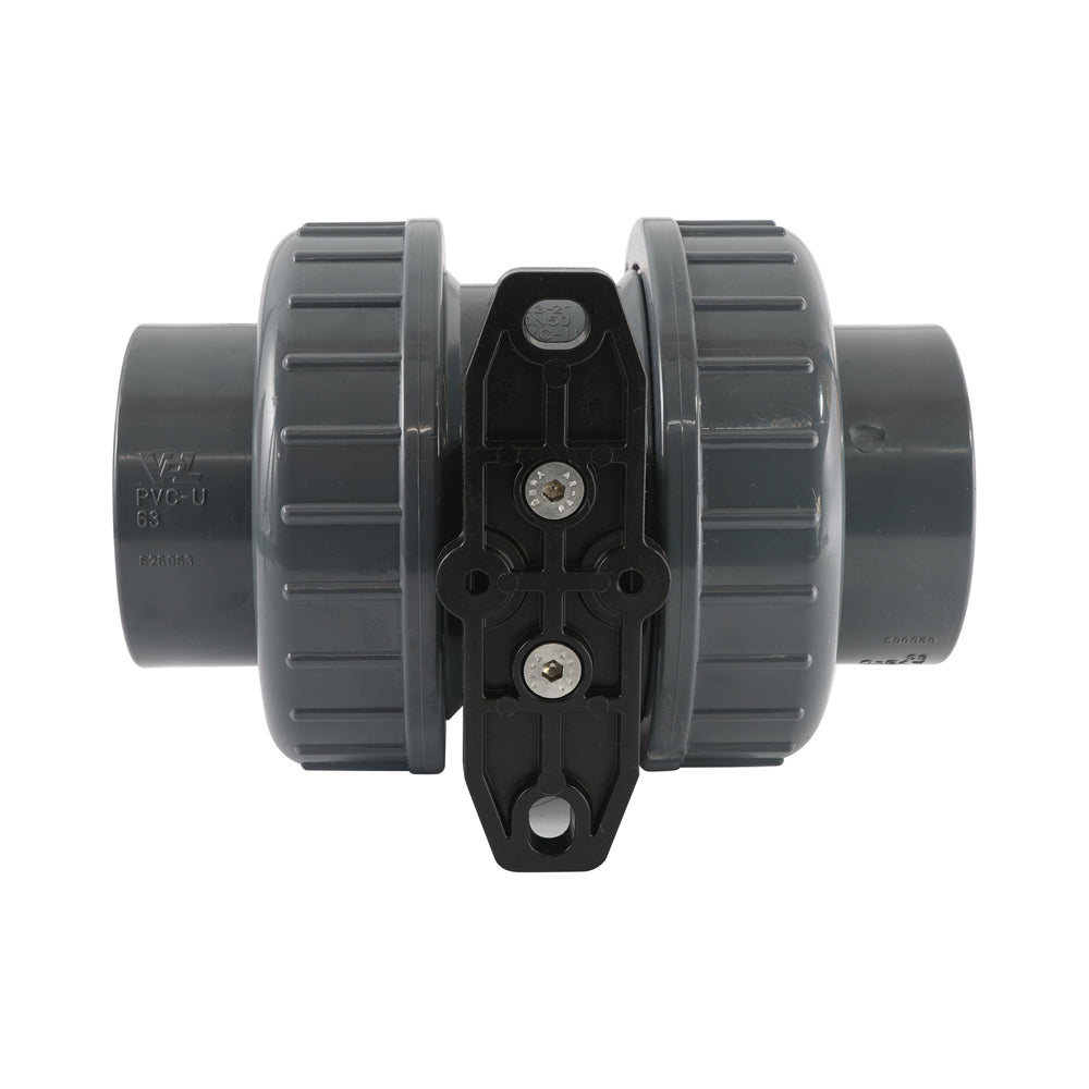 Válvula de bola eléctrica de PVC de 2 vías de 63mm 24V DC
